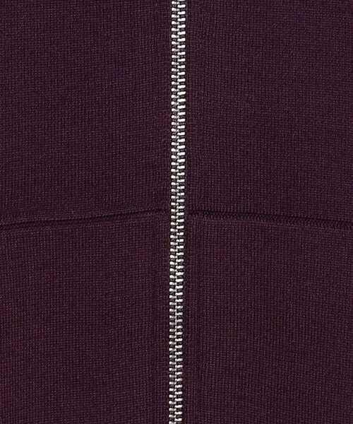 H　BEAUTY&YOUTH UNITED ARROWS（エイチビューティーアンドユースユナイテッドアローズ）の「＜H＞ウールスムース ジップパーカー（パーカー・レディース・ブラック/ワインレッド・FREE）」の9枚目の写真