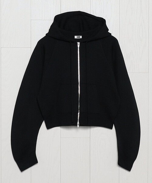 H　BEAUTY&YOUTH UNITED ARROWS（エイチビューティーアンドユースユナイテッドアローズ）の「＜H＞ウールスムース ジップパーカー（パーカー・レディース・ブラック/ワインレッド・FREE）」の10枚目の写真