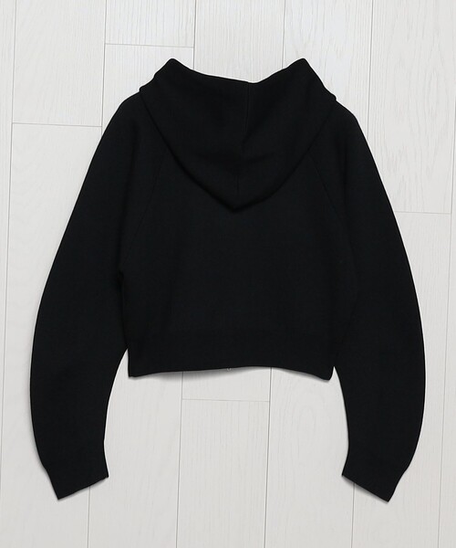 H　BEAUTY&YOUTH UNITED ARROWS（エイチビューティーアンドユースユナイテッドアローズ）の「＜H＞ウールスムース ジップパーカー（パーカー・レディース・ブラック/ワインレッド・FREE）」の11枚目の写真