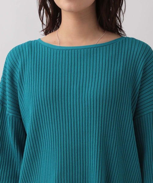 Elura（エルーラ）の「編地変化プルオーバー/133620（ニット/セーター・レディース・ブルー系その他4/ブラック・FREE）」の10枚目の写真