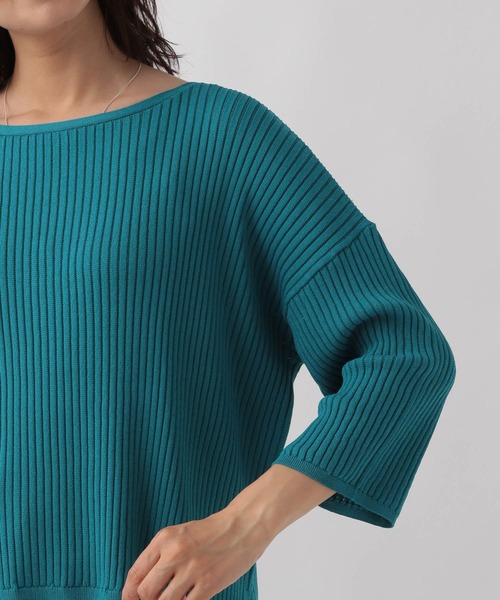 Elura（エルーラ）の「編地変化プルオーバー/133620（ニット/セーター・レディース・ブルー系その他4/ブラック・FREE）」の11枚目の写真