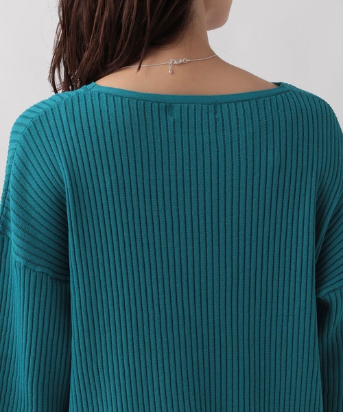 Elura（エルーラ）の「編地変化プルオーバー/133620（ニット/セーター・レディース・ブルー系その他4/ブラック・FREE）」の13枚目の写真