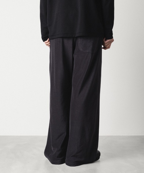 ATTACHMENT(アタッチメント)の「CO/PE ハイゲージパイル ワイドラウンジトラウザーズ / CO/PE HIGH GAUGE PILE WIDE LOUNGE TROUSERS(その他パンツ・メンズ・ライトベージュ/ブラック・2/1/3)」の12枚目の写真