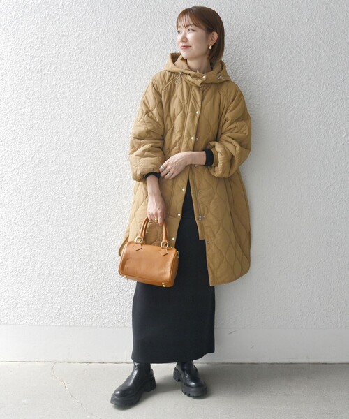極美品！　SHIPS シップス ウール 2WAY フーデッド コート ブラウン セール】SHIPS: ウール ダウン ジャケット（ダウンジャケット