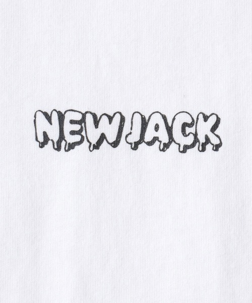 【セール】「2点セット」NEWJACK（ニュージャック）イラストグラフィックバックプリント 半袖Ｔシャツ×長袖ロンT メンズ レディース ユニセックス（Tシャツ/カットソー）｜NEW JACK（ニュージャック）