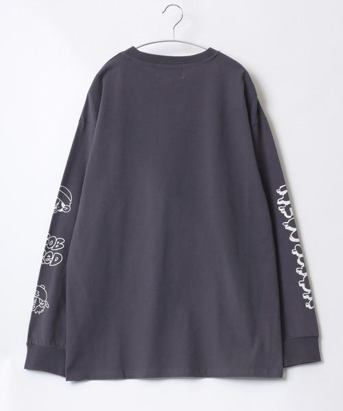 【セール】「2点セット」NEWJACK（ニュージャック）イラストグラフィックバックプリント 半袖Ｔシャツ×長袖ロンT メンズ レディース ユニセックス（Tシャツ/カットソー）｜NEW JACK（ニュージャック）