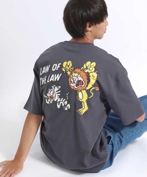 ユニセックス」NEW JACKイラストプリント半袖Tシャツ メンズ レディース