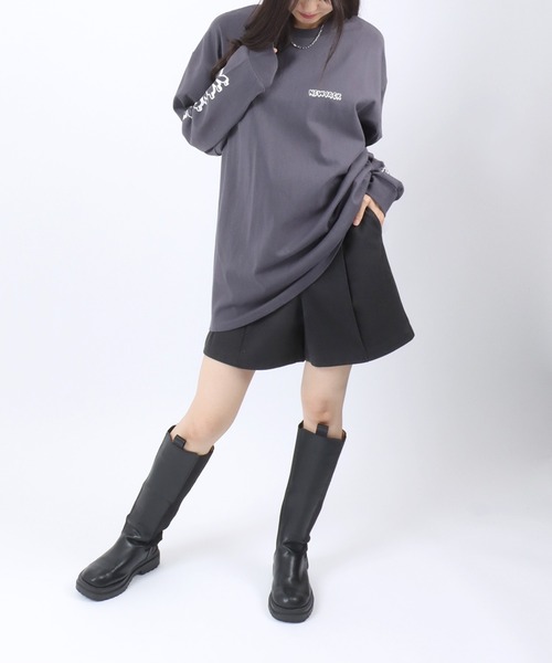 【セール】「2点セット」NEWJACK（ニュージャック）イラストグラフィックバックプリント 半袖Ｔシャツ×長袖ロンT メンズ レディース ユニセックス（Tシャツ/カットソー）｜NEW JACK（ニュージャック）