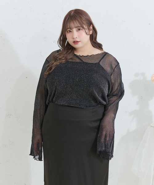 Louiosy(ルオシー)の「【Louiosy】【大きいサイズ】アシメストラップカップ付きキャミソールインナー(キャミソール・レディース・ブラック/オフホワイト・4L/3L/X-LARGE)」の7枚目の写真
