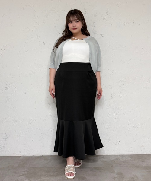 Louiosy(ルオシー)の「【Louiosy】【大きいサイズ】アシメストラップカップ付きキャミソールインナー(キャミソール・レディース・ブラック/オフホワイト・4L/3L/X-LARGE)」の12枚目の写真