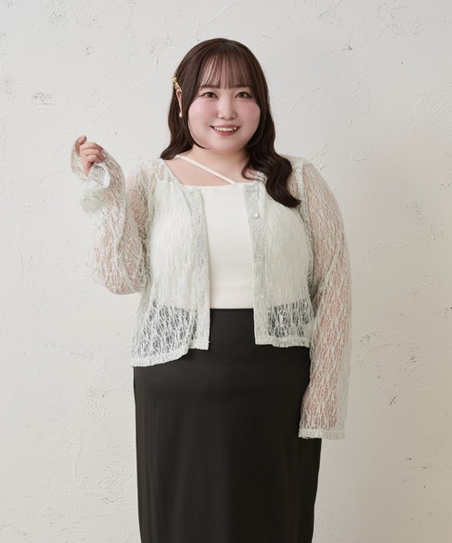 Louiosy(ルオシー)の「【Louiosy】【大きいサイズ】アシメストラップカップ付きキャミソールインナー(キャミソール・レディース・ブラック/オフホワイト・4L/3L/X-LARGE)」の22枚目の写真