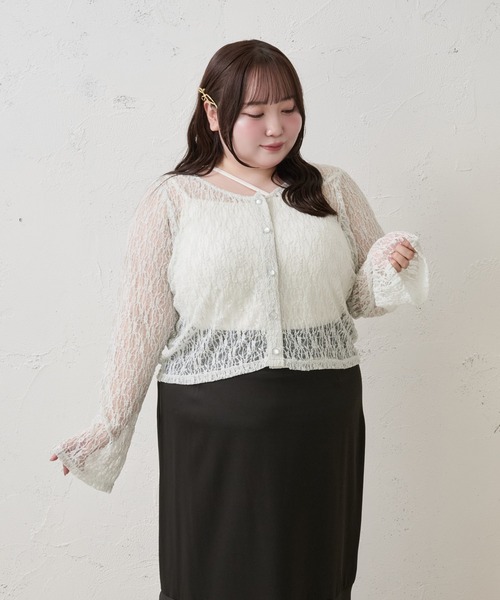 Louiosy(ルオシー)の「【Louiosy】【大きいサイズ】アシメストラップカップ付きキャミソールインナー(キャミソール・レディース・ブラック/オフホワイト・4L/3L/X-LARGE)」の19枚目の写真