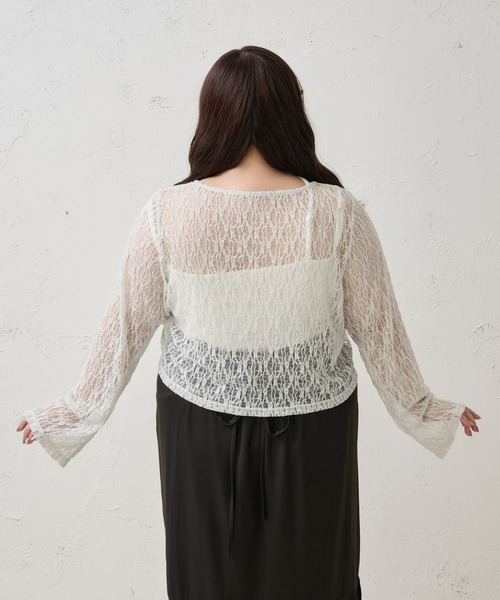 Louiosy(ルオシー)の「【Louiosy】【大きいサイズ】アシメストラップカップ付きキャミソールインナー(キャミソール・レディース・ブラック/オフホワイト・4L/3L/X-LARGE)」の18枚目の写真