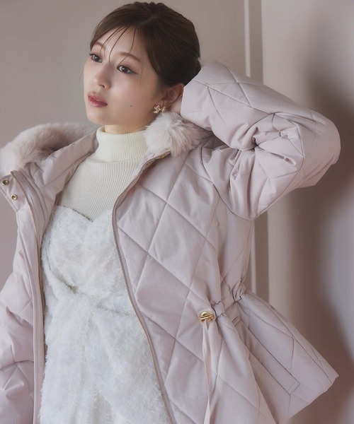 ノエラ ドロスト中綿コート ベージュ ドロスト中綿コート | コート | NOELA OFFICIAL WEB STORE