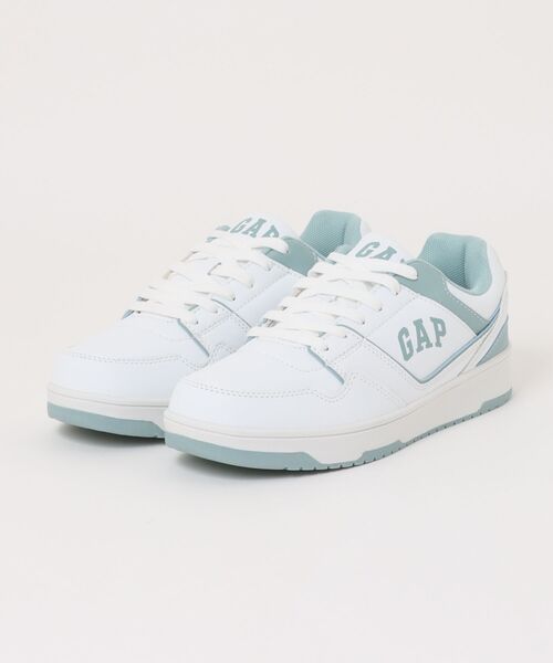GAP（ギャップ）の「【GAP】 コートスニーカー（スニーカー・レディース・ホワイト×グリーン/ブラック/ホワイト×グレー/ブラック×グレー/ベージュ/ダークグレー/ホワイト×ブルー・23.0cm/24.0cm/25.0cm）」の3枚目の写真