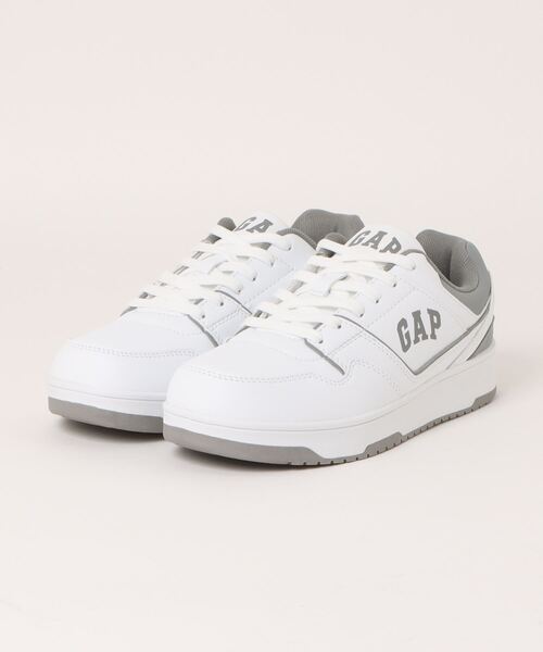 GAP（ギャップ）の「【GAP】 コートスニーカー（スニーカー・レディース・ホワイト×グリーン/ブラック/ホワイト×グレー/ブラック×グレー/ベージュ/ダークグレー/ホワイト×ブルー・23.0cm/24.0cm/25.0cm）」の4枚目の写真