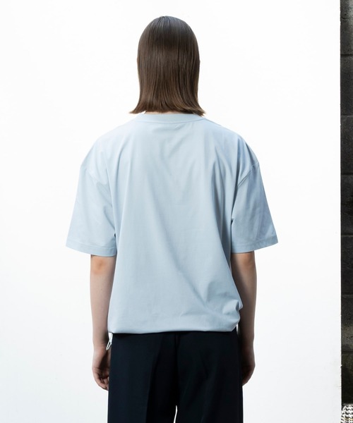 Glanss（グランス）の「glanss logo pocket t-shirts / ロゴポケTシャツ 裾ドローコード付【ユニセックス】（Tシャツ/カットソー・メンズ・ホワイト/ブラック/ブルー・1/2）」の16枚目の写真
