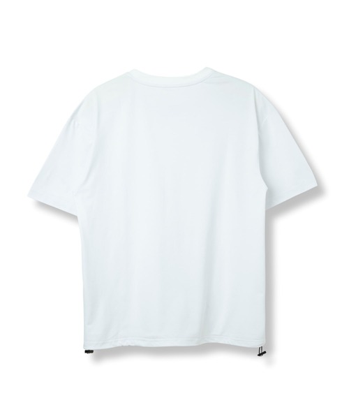 Glanss（グランス）の「glanss logo pocket t-shirts / ロゴポケTシャツ 裾ドローコード付【ユニセックス】（Tシャツ/カットソー・メンズ・ホワイト/ブラック/ブルー・1/2）」の20枚目の写真