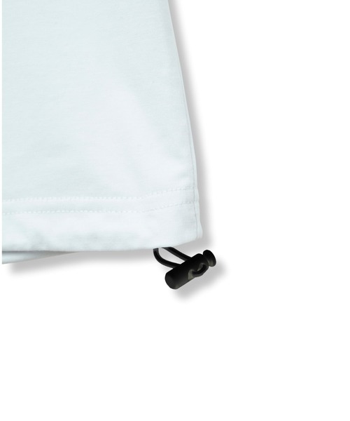 Glanss（グランス）の「glanss logo pocket t-shirts / ロゴポケTシャツ 裾ドローコード付【ユニセックス】（Tシャツ/カットソー・メンズ・ホワイト/ブラック/ブルー・1/2）」の22枚目の写真