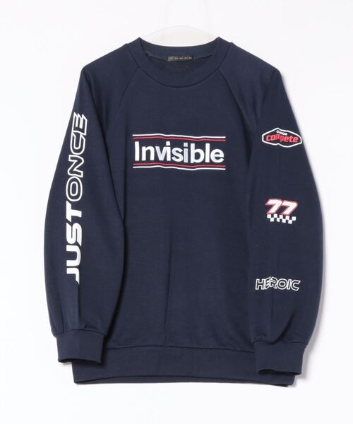 GORGE(ゴージ)の「フロント刺しゅう袖プリント裏毛プルオーバー(スウェット・レディース・ブラック/杢グレー/ネイビー・F)」の10枚目の写真