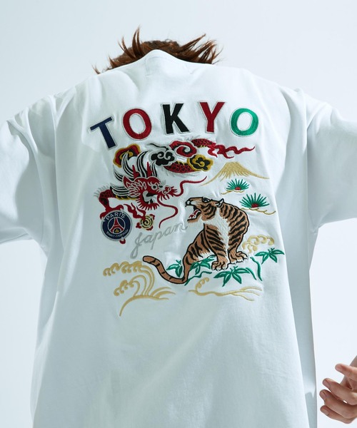 PARIS SAINT-GERMAIN(パリサンジェルマン)の「【Paris Saint-Germain / パリ・サン=ジェルマン】JP Ryu Germain embroidery TEE(Tシャツ/カットソー・メンズ・ブラック/ネイビー/ホワイト・MEDIUM/LARGE/X-LARGE)」の1枚目の写真