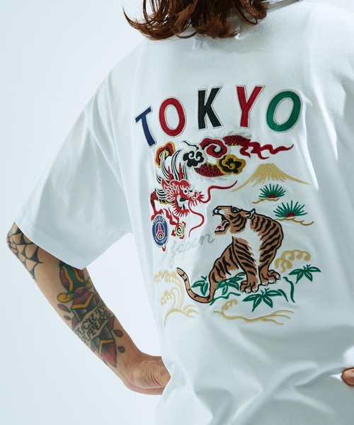 PARIS SAINT-GERMAIN(パリサンジェルマン)の「【Paris Saint-Germain / パリ・サン=ジェルマン】JP Ryu Germain embroidery TEE(Tシャツ/カットソー・メンズ・ブラック/ネイビー/ホワイト・MEDIUM/LARGE/X-LARGE)」の15枚目の写真