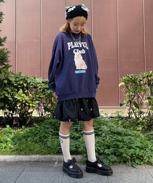 Candy Stripper(キャンディストリッパー)の「PLAYFUL CLUB スウェット(スウェット・レディース・ヘザーグレー/オフホワイト/ネイビー/レッド・2)」の22枚目の写真