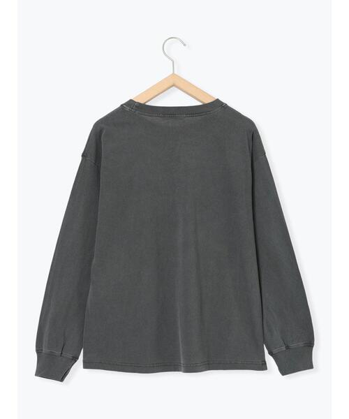 Samansa Mos2 blue（サマンサモスモスブルー）の「ピグメントアソートプリントロンT（Tシャツ/カットソー・レディース・ブルー/チャコールグレー/シルバーグレー・F）」の19枚目の写真