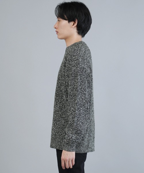 jiggys shop(ジギーズショップ)の「畦編みクルーネックトリコロール洗えるニットセーター(ニット/セーター・メンズ・グレー/ブラウン/ブラック・X-LARGE/LARGE/MEDIUM)」の10枚目の写真