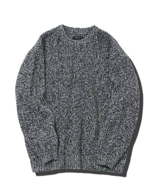 jiggys shop(ジギーズショップ)の「畦編みクルーネックトリコロール洗えるニットセーター(ニット/セーター・メンズ・グレー/ブラウン/ブラック・X-LARGE/LARGE/MEDIUM)」の6枚目の写真