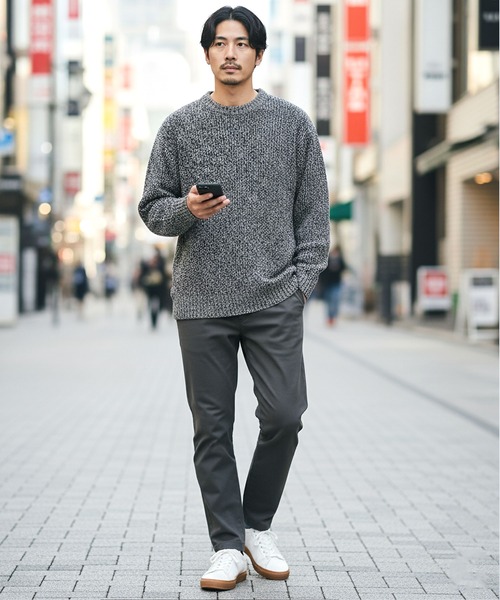 jiggys shop(ジギーズショップ)の「畦編みクルーネックトリコロール洗えるニットセーター(ニット/セーター・メンズ・グレー/ブラウン/ブラック・X-LARGE/LARGE/MEDIUM)」の18枚目の写真