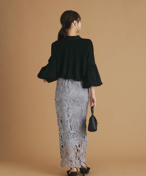 fifth(フィフス)の「前後2wayプリーツブラウス(ワンピース・レディース・アイボリー/ブラック/ボルドー/ライトグリーン/ピンク・M)」の17枚目の写真