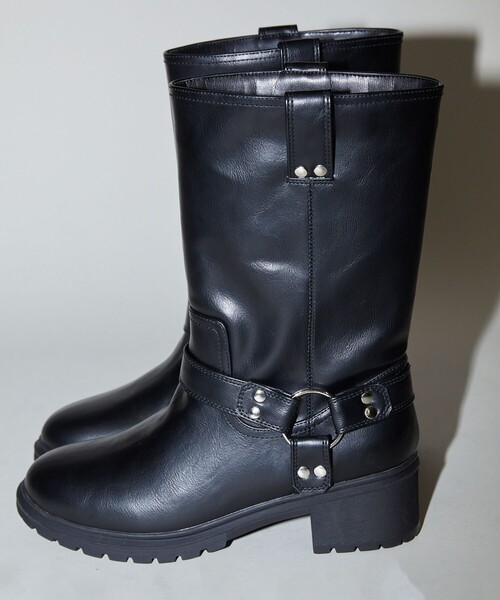 PUBLUX（パブリュクス）の「PUBLUX/パブリュクス エンジニア リング デザイン ブーツ　限定展開（ブーツ・レディース・ブラック/ダークブラウン・38/39/36/37）」の17枚目の写真