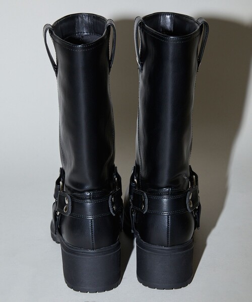 PUBLUX（パブリュクス）の「PUBLUX/パブリュクス エンジニア リング デザイン ブーツ　限定展開（ブーツ・レディース・ブラック/ダークブラウン・38/39/36/37）」の18枚目の写真