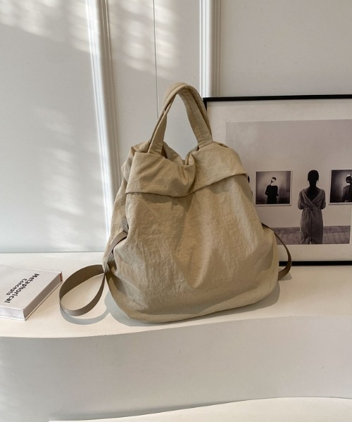 Per sist ence（パーシエンス）の「2WAYナイロントートバッグ（トートバッグ・レディース・オフホワイト/ブルー/ブラック/カーキ/レッド/イエロー/オレンジ・FREE）」の15枚目の写真