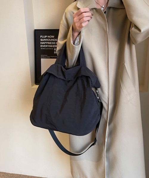 Per sist ence（パーシエンス）の「2WAYナイロントートバッグ（トートバッグ・レディース・オフホワイト/ブルー/ブラック/カーキ/レッド/イエロー/オレンジ・FREE）」の18枚目の写真