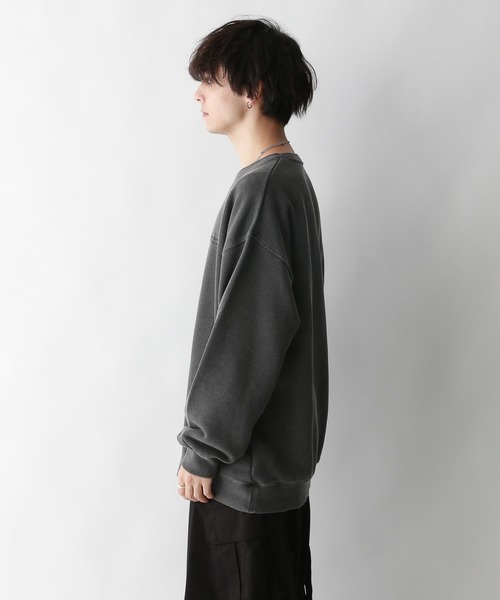 SIGNAL SPORTS（シグナルスポーツ）の「【SIGNAL SPORTS】ワンポイント刺繍/ヘビーウェイトピグメント裏毛スウェット（スウェット・メンズ・ブルー/グリーン/ダークグレー・MEDIUM/LARGE）」の19枚目の写真