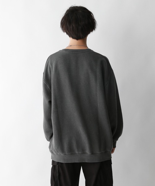 SIGNAL SPORTS（シグナルスポーツ）の「【SIGNAL SPORTS】ワンポイント刺繍/ヘビーウェイトピグメント裏毛スウェット（スウェット・メンズ・ブルー/グリーン/ダークグレー・MEDIUM/LARGE）」の20枚目の写真