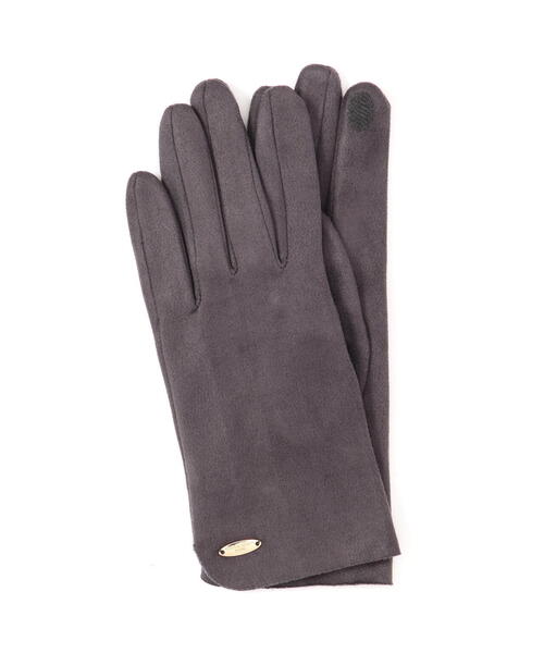 NATURAL BEAUTY BASIC（ナチュラルビューティーベーシック）の「フェイクスエードソフトグローブ（手袋・レディース・ベージュ系その他2/ブラック/グレー系その他・FREE）」の16枚目の写真