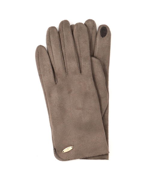 NATURAL BEAUTY BASIC（ナチュラルビューティーベーシック）の「フェイクスエードソフトグローブ（手袋・レディース・ベージュ系その他2/ブラック/グレー系その他・FREE）」の15枚目の写真