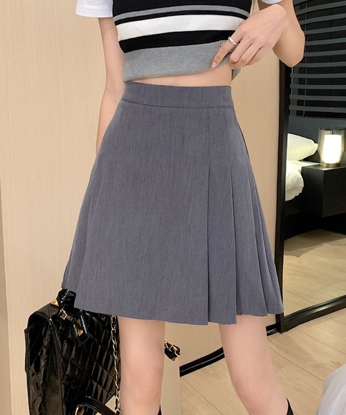 Chick(チック)の「▲Pleats Mini Skirt / プリーツミニスカート(スカート・レディース・ブラック/チャコールグレー/ホワイト/ベージュ・S/M/L)」の22枚目の写真