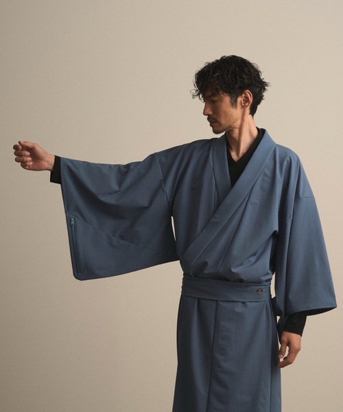 和ROBE（ワローブ）の「和ROBE / WINTER YUKATA TECH（浴衣・メンズ・ブラック/ダークネイビー/ブルー・2/3）」の11枚目の写真