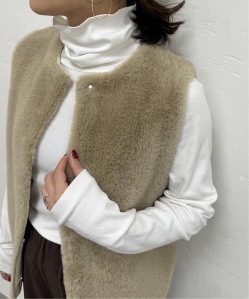 JOURNAL STANDARD（ジャーナルスタンダード）の「《追加2》ベアテレコタートルプルオーバー（Tシャツ/カットソー・レディース・ホワイト/ホワイト×ホワイト/ブラック/ブラウン・FREE）」の2枚目の写真