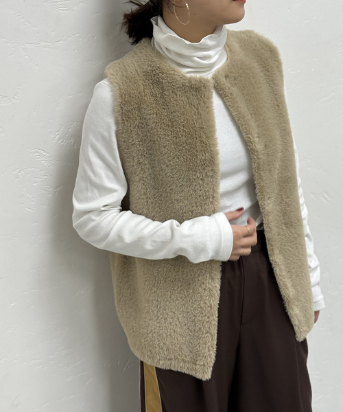 JOURNAL STANDARD（ジャーナルスタンダード）の「《追加2》ベアテレコタートルプルオーバー（Tシャツ/カットソー・レディース・ホワイト/ホワイト×ホワイト/ブラック/ブラウン・FREE）」の5枚目の写真