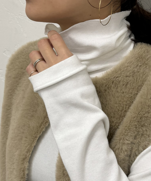 JOURNAL STANDARD（ジャーナルスタンダード）の「《追加2》ベアテレコタートルプルオーバー（Tシャツ/カットソー・レディース・ホワイト/ホワイト×ホワイト/ブラック/ブラウン・FREE）」の6枚目の写真