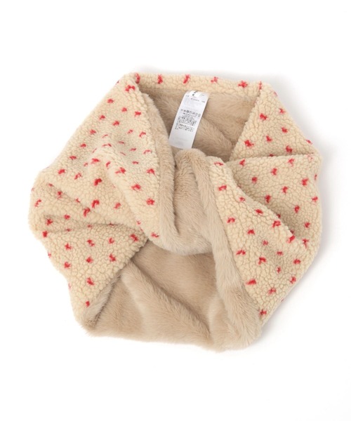 niko and...（ニコアンド）の「オリジナルアソートボアスヌード（ネックウォーマー/スヌード・レディース・グレー/アイボリー/ベージュ・0）」の4枚目の写真