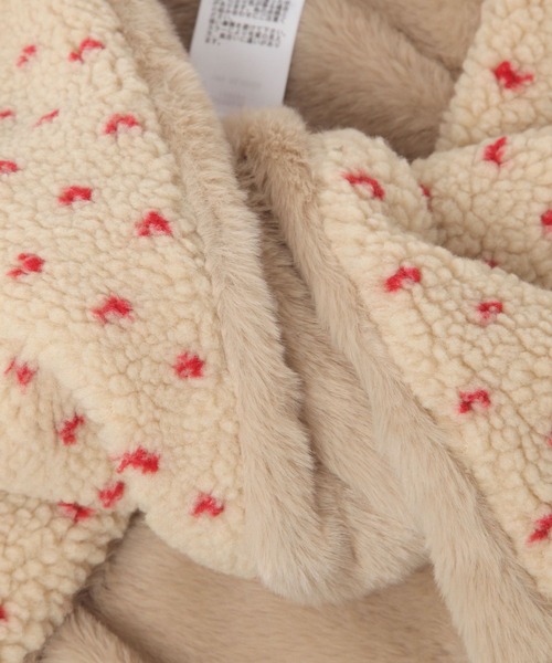 niko and...（ニコアンド）の「オリジナルアソートボアスヌード（ネックウォーマー/スヌード・レディース・グレー/アイボリー/ベージュ・0）」の6枚目の写真