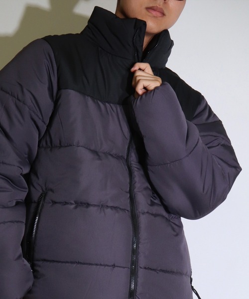 BAYBLO（ベイブロ）の「(DV)2トーン 中綿 パデット ボリューム ジャケット（ダウンジャケット/コート・メンズ・チャコールグレー×ブラック/ブラック×ブラック/オリーブ×ブラック・MEDIUM/LARGE/X-LARGE）」の2枚目の写真