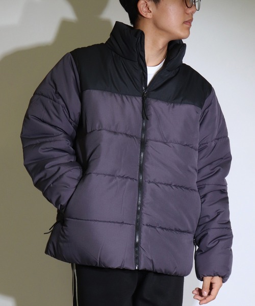 BAYBLO（ベイブロ）の「(DV)2トーン 中綿 パデット ボリューム ジャケット（ダウンジャケット/コート・メンズ・チャコールグレー×ブラック/ブラック×ブラック/オリーブ×ブラック・MEDIUM/LARGE/X-LARGE）」の22枚目の写真