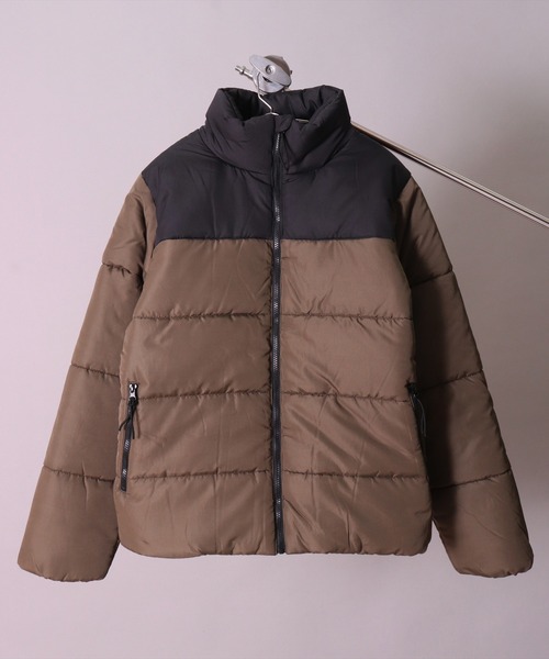 BAYBLO（ベイブロ）の「(DV)2トーン 中綿 パデット ボリューム ジャケット（ダウンジャケット/コート・メンズ・チャコールグレー×ブラック/ブラック×ブラック/オリーブ×ブラック・MEDIUM/LARGE/X-LARGE）」の6枚目の写真